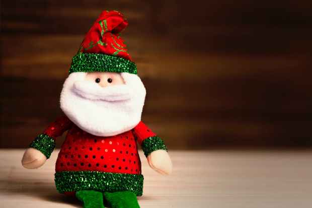 santa claus plush toy